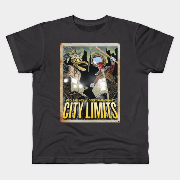 MST3K Mystery Science Rusty Barn Sign 3000 - City Limits Kids T-Shirt by Starbase79